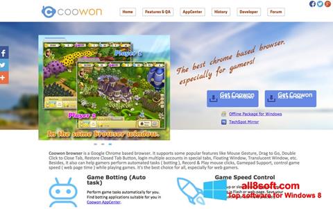 Снимак заслона Coowon Browser Windows 8