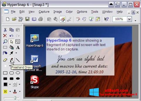 Снимак заслона HyperSnap Windows 8