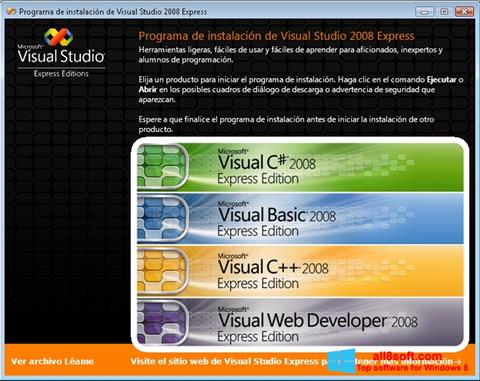 Снимак заслона Microsoft Visual Studio Express Windows 8