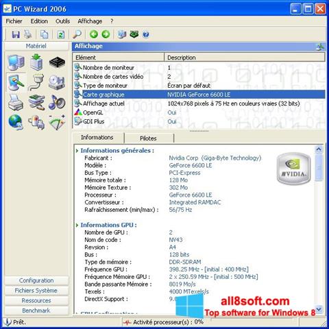 Снимак заслона PC Wizard Windows 8
