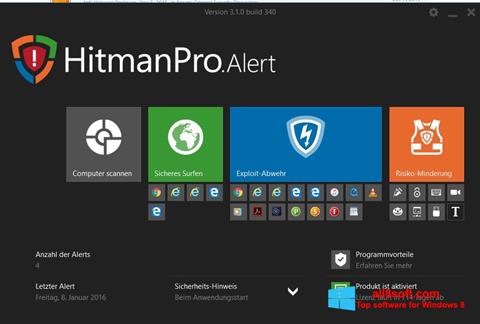 Снимак заслона HitmanPro Windows 8
