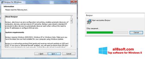 Снимак заслона Bonjour Windows 8