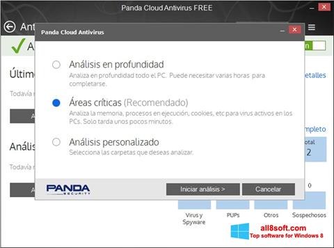 Снимак заслона Panda Cloud Windows 8