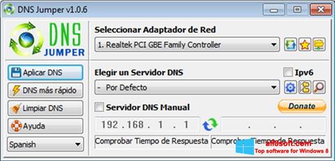 Снимак заслона DNS Jumper Windows 8
