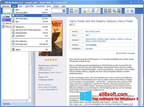 Снимак заслона All My Books Windows 8