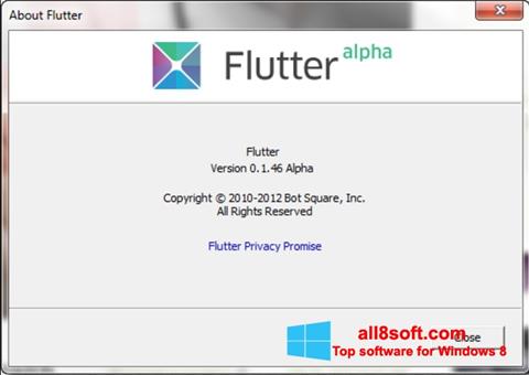 Снимак заслона Flutter Windows 8