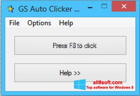 Снимак заслона GS Auto Clicker Windows 8