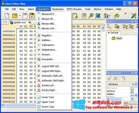 Снимак заслона Hex Editor Neo Windows 8