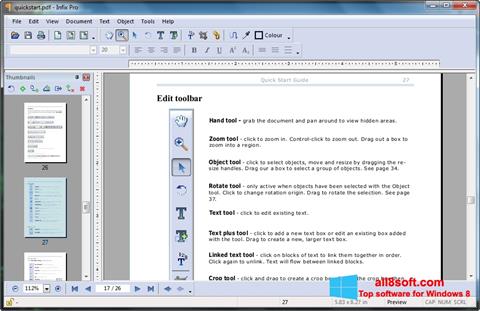 Снимак заслона Infix PDF Editor Windows 8