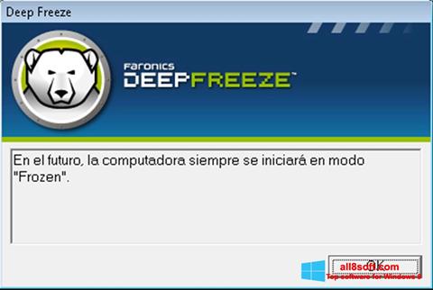 Снимак заслона Deep Freeze Windows 8
