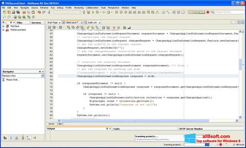 Снимак заслона NetBeans Windows 8
