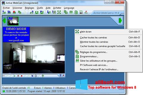 Снимак заслона Active WebCam Windows 8