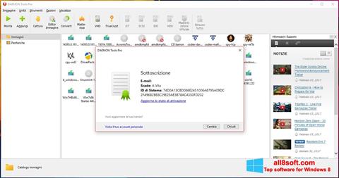 Снимак заслона DAEMON Tools Pro Windows 8