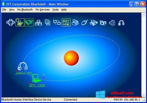 Снимак заслона BlueSoleil Windows 8