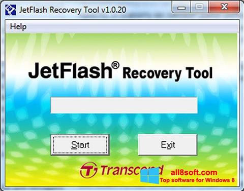 Снимак заслона JetFlash Recovery Tool Windows 8