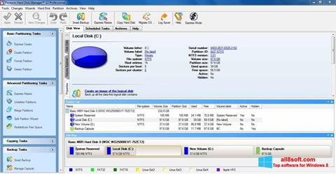 Снимак заслона Paragon Hard Disk Manager Windows 8