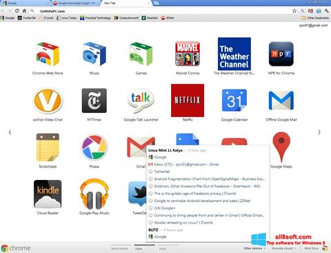 Снимак заслона Google Chrome Offline Installer Windows 8