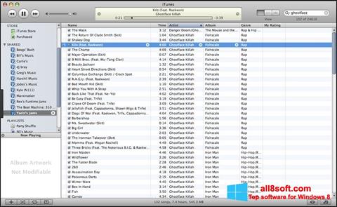 Снимак заслона iTunes Windows 8