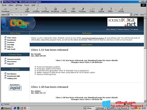 Снимак заслона CDex Windows 8