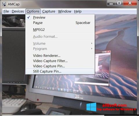 Снимак заслона AMCap Windows 8