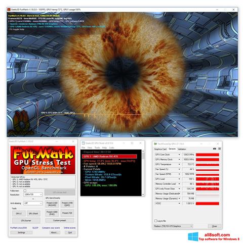 Снимак заслона FurMark Windows 8