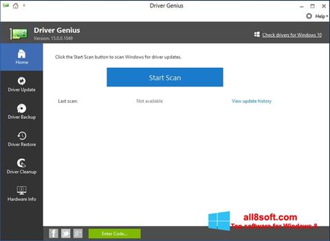 Снимак заслона DriverScanner Windows 8