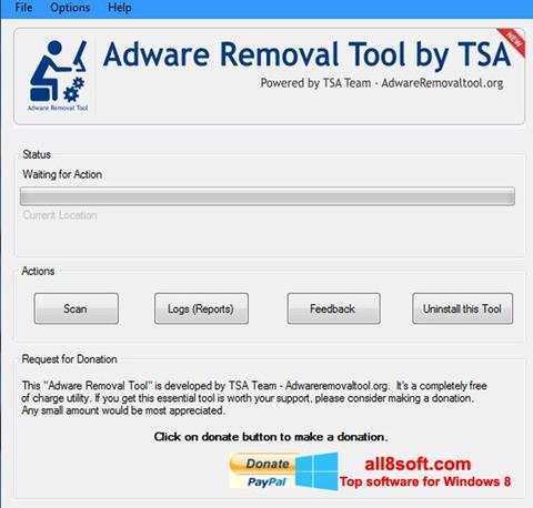 Снимак заслона Adware Removal Tool Windows 8