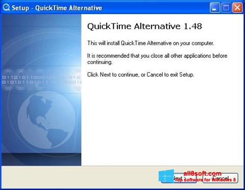 Снимак заслона QuickTime Alternative Windows 8